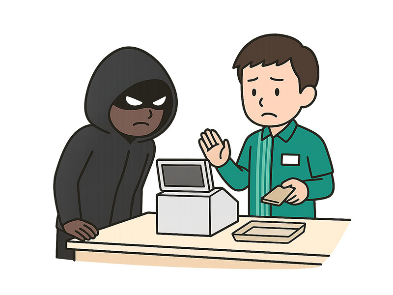 店舗での犯罪防止